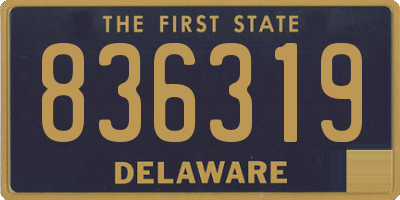 DE license plate 836319