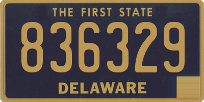 DE license plate 836329
