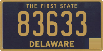 DE license plate 83633