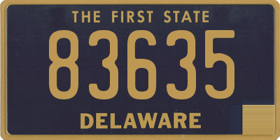 DE license plate 83635