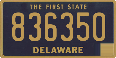 DE license plate 836350