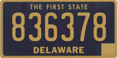 DE license plate 836378