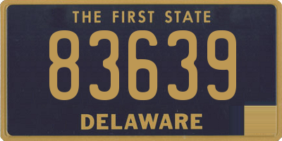 DE license plate 83639