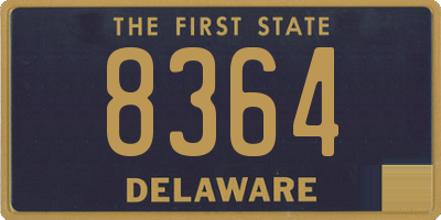 DE license plate 8364