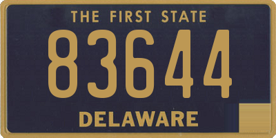 DE license plate 83644