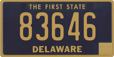 DE license plate 83646