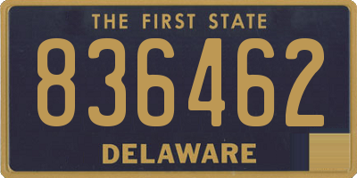 DE license plate 836462