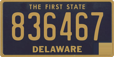 DE license plate 836467