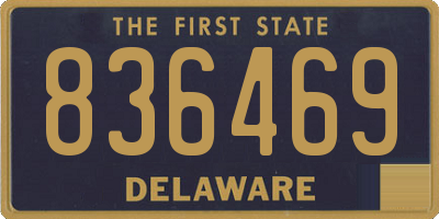 DE license plate 836469