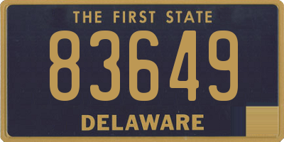 DE license plate 83649