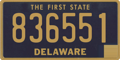 DE license plate 836551