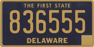 DE license plate 836555