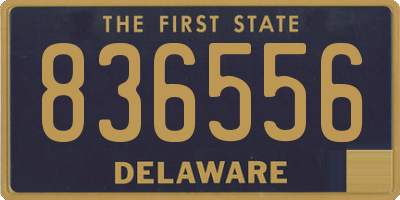 DE license plate 836556