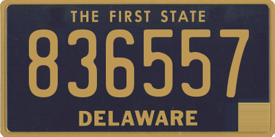 DE license plate 836557