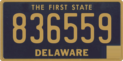 DE license plate 836559