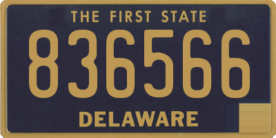 DE license plate 836566
