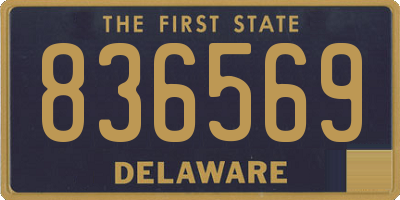 DE license plate 836569