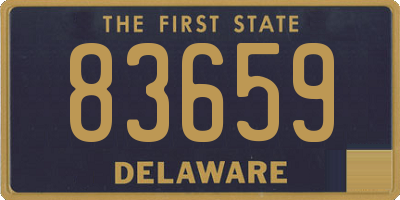 DE license plate 83659