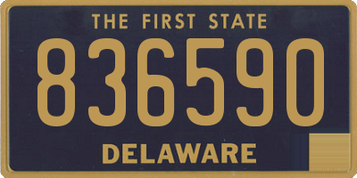 DE license plate 836590