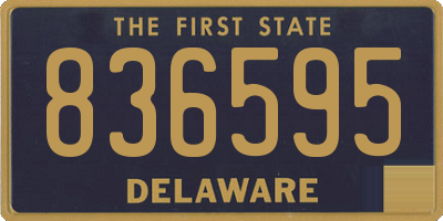 DE license plate 836595