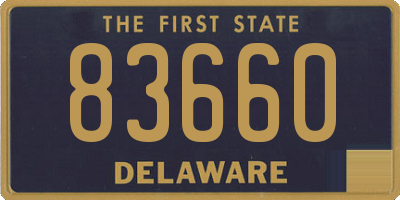 DE license plate 83660