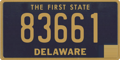 DE license plate 83661