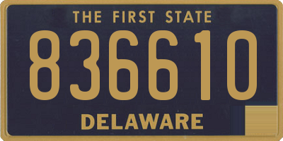 DE license plate 836610