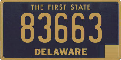 DE license plate 83663