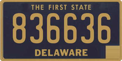 DE license plate 836636