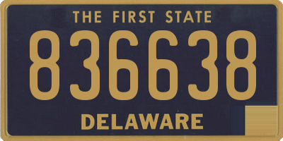 DE license plate 836638