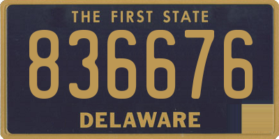 DE license plate 836676