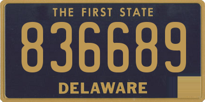 DE license plate 836689