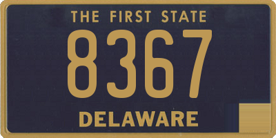 DE license plate 8367