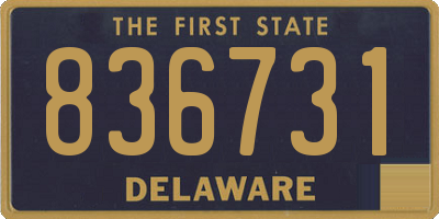 DE license plate 836731