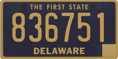 DE license plate 836751