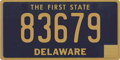 DE license plate 83679