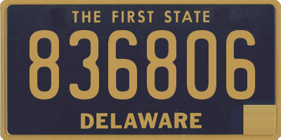 DE license plate 836806