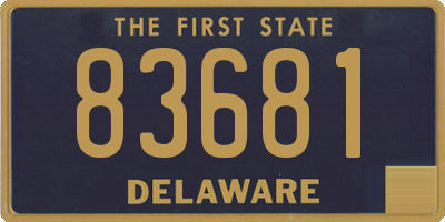 DE license plate 83681
