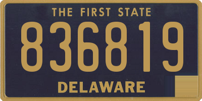 DE license plate 836819