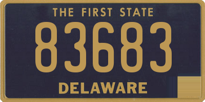 DE license plate 83683