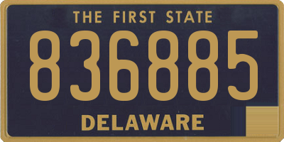 DE license plate 836885
