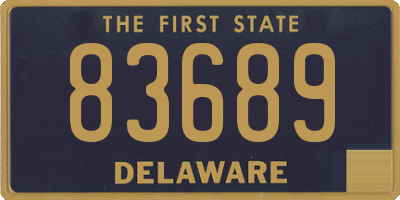 DE license plate 83689