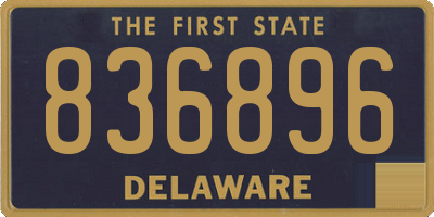 DE license plate 836896