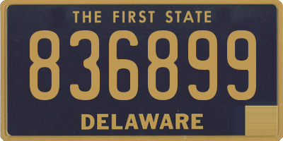 DE license plate 836899