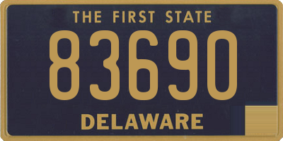 DE license plate 83690