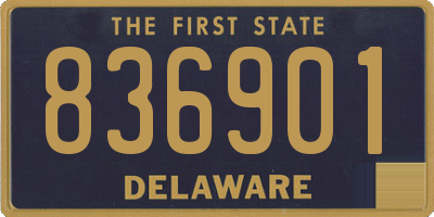 DE license plate 836901