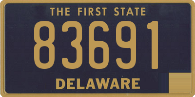 DE license plate 83691