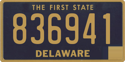 DE license plate 836941