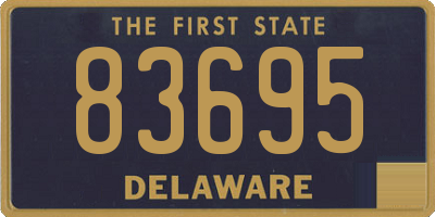 DE license plate 83695