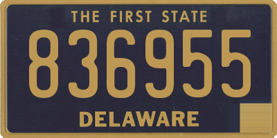 DE license plate 836955